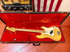 1976 Fender Precision Bass Natural with Original Hardshell Case