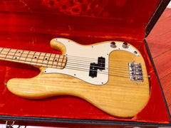 1976 Fender Precision Bass Natural with Original Hardshell Case
