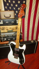 1976 Fender Telecaster Deluxe White Sparkle w/ Hard Case