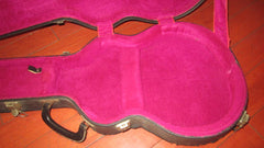 ~1976 Gibson L6-S Hardshell Case Black w/ Purple Interior