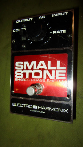 1977 Electro Harmonix Small Stone Eh4800 Phase Shifter Red and Black