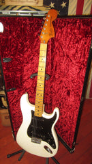 1977 Fender Stratocaster Hardtail White w Fender Hardshell Case