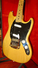 1978 Fender Mustang Natural w/ Original Hardshell Case