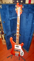 1980 Rickenbacker Model 4001 Bass Fireglo w/ Original Hardshell Case