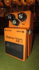 1981 Boss DS-1 Distortion (long dash, silver screw) Orange