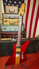 1982 Harmony Marquis Explorer Red and Natural w/ Original Hard Case