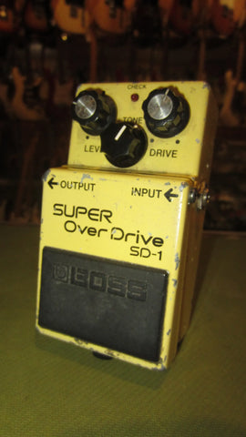 ~1985 BOSS SD-1 Super Over Drive Yellow