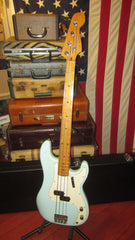 1985 Fender '57 Re-Issue Precision Bass Daphne Blue MJT Body