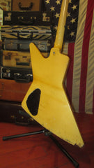 1985 Gibson Designer Series Explorer Bass White w/ Black Stripes