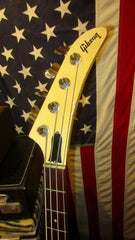 1985 Gibson Designer Series Explorer Bass White w/ Black Stripes