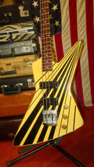 1985 Gibson Designer Series Explorer Bass White w/ Black Stripes