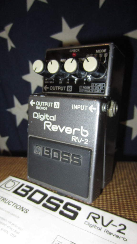 Vintage 1980's Boss RV-2 Digital Reverb Made in Japan – Rivington Guitars