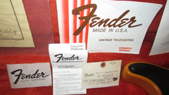 1989 Fender '52 Re-Issue Telecaster Butterscotch Blonde w Original Case, Certificate, and more!