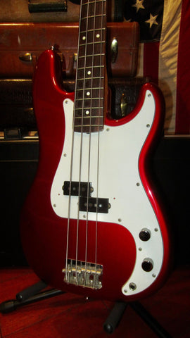 ~1989 Fender '62 Re-Issue Precision Bass Made in Japan Candy Apple Red