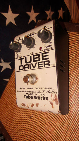 1989 Tube Works Tube Driver Real Tube Overdrive White