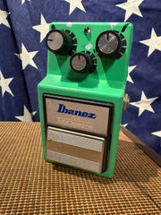 ~1990 Ibanez TS-9 Tube Screamer w Keeley Mod early Green