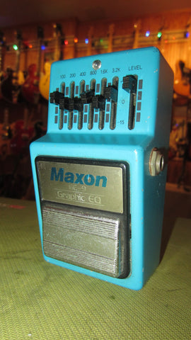 ~1991 Maxon GE-9 Graphic Equalizer Blue