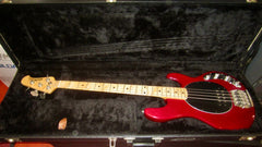 1991 Music Man Sting Ray Bass Burgundy w/ Original Hardshell Case