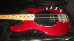 1991 Music Man Sting Ray Bass Burgundy w/ Original Hardshell Case