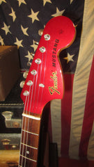 1995 Fender Mustang MG-69 (1969 reissue) Candy Apple Red w/ Matching Headstock