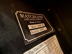 1997 Matchless Chief 100 2 x 12" Combo Amp Burgundy and Black