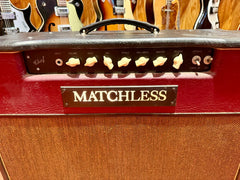 1997 Matchless Chief 100 2 x 12" Combo Amp Burgundy and Black