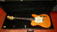 1998 Fender Custom Shop Will Ray Jazz-a-caster Telecaster Orange and Gold Metal Flake
