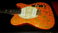 1998 Fender Custom Shop Will Ray Jazz-a-caster Telecaster Orange and Gold Metal Flake