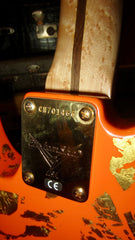 1998 Fender Custom Shop Will Ray Jazz-a-caster Telecaster Orange and Gold Metal Flake