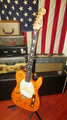 1998 Fender Custom Shop Will Ray Jazz-a-caster Telecaster Orange and Gold Metal Flake