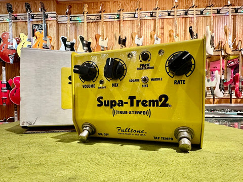 2012 Fulltone Supa-Trem 2 Yellow w/ Box
