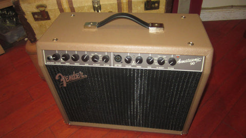 ~2020 Fender Acoustasonic 90 Acoustic Amp Brown