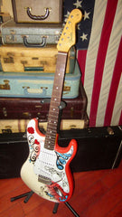 ~2020 MJT Hendrix Monterey Stratocaster White and Red