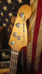2022 Fender JMJ Mustang Bass  Black Road Worn