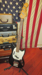 2022 Fender JMJ Mustang Bass  Black Road Worn