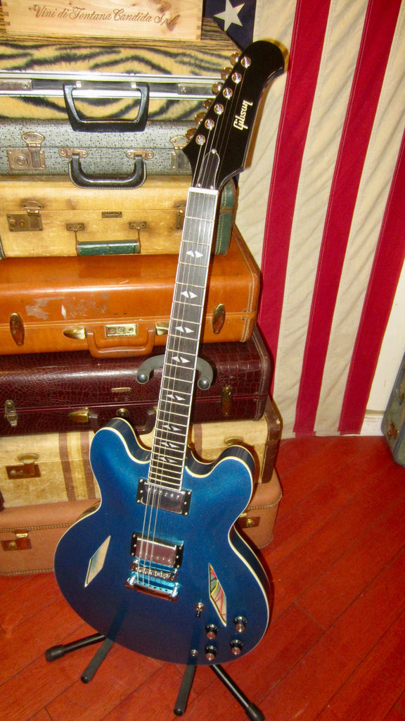 ~2023 Fake Gibson Dg-335 Blue – Rivington Guitars