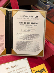 2024 Gibson Custom Shop Murphy Lab '58 Re-Issue ES-335 Blonde w/ Original Case & Paperwork