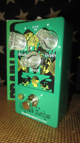 Earthquaker Devices Brain Dead Ghost Echo Special Edition Green w/ Silver Screw