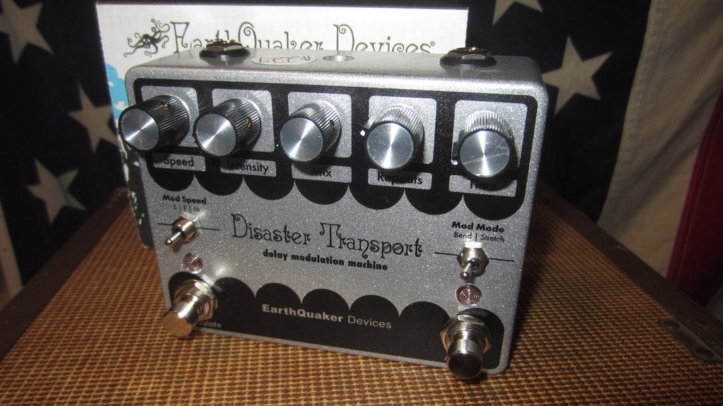 Earthquaker Devices Diaster Transport Legacy Reissue Chrome and Black