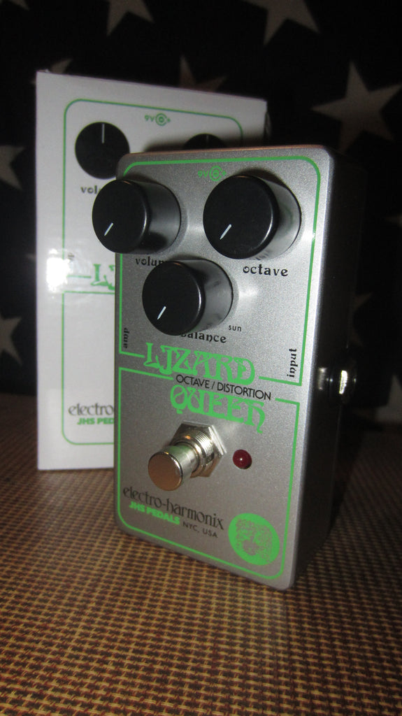 Electro Harmonix / JHS Lizard Queen Octave Distortion Chrome and Green