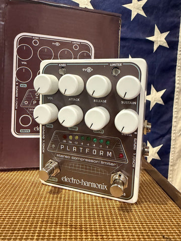 Electro Harmonix Platform Stereo Compressor Limiter Brown