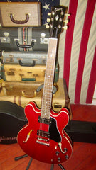 2023 Gibson ES-335 Satin Satin Red w/ Original Hardshell Case