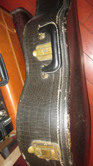 1940s Gretsch 17 1/2 inch Acoustic Artchtop Guitar Case Faux Alligator Tolex