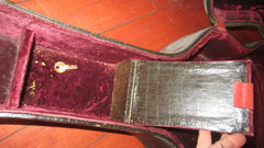 1940s Gretsch 17 1/2 inch Acoustic Artchtop Guitar Case Faux Alligator Tolex