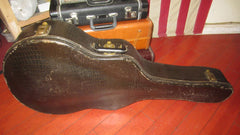 1940s Gretsch 17 1/2 inch Acoustic Artchtop Guitar Case Faux Alligator Tolex