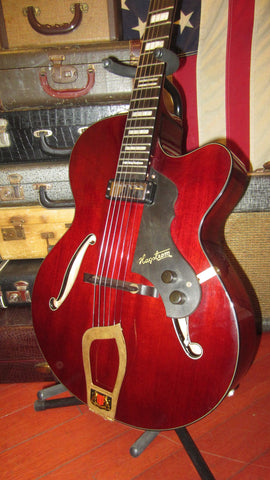 2006 Hagstrom HL-550 Jazz Archtop Electric Red