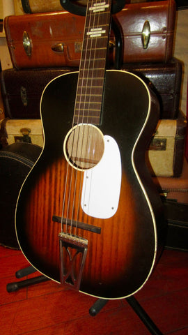 1960s Harmony Stella Parlor Guitar Sunburst