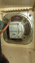 Vintage 1952 General Electric Clock Radio Tube Amp White