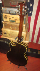 Vintage 1956 Gibson ES-225 Hollow Body Electric Guitar Sunburst w/ Hard Case, P-90