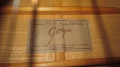 1961 Goya TS-5 Acoustic 12 String Natural